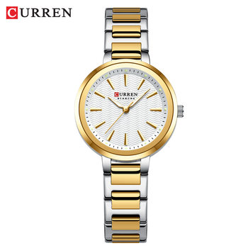 Curren 9109 Women's Small Dial Watch Waterproof Steel Band Watch Casual Quartz Watch Women's Watch Export