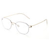 Classic Linde Same Style Oval Frame Myopia Glasses Frame Unisex 4.6g Ultra-Light Pure Titanium Screw-Free Glasses Frame
