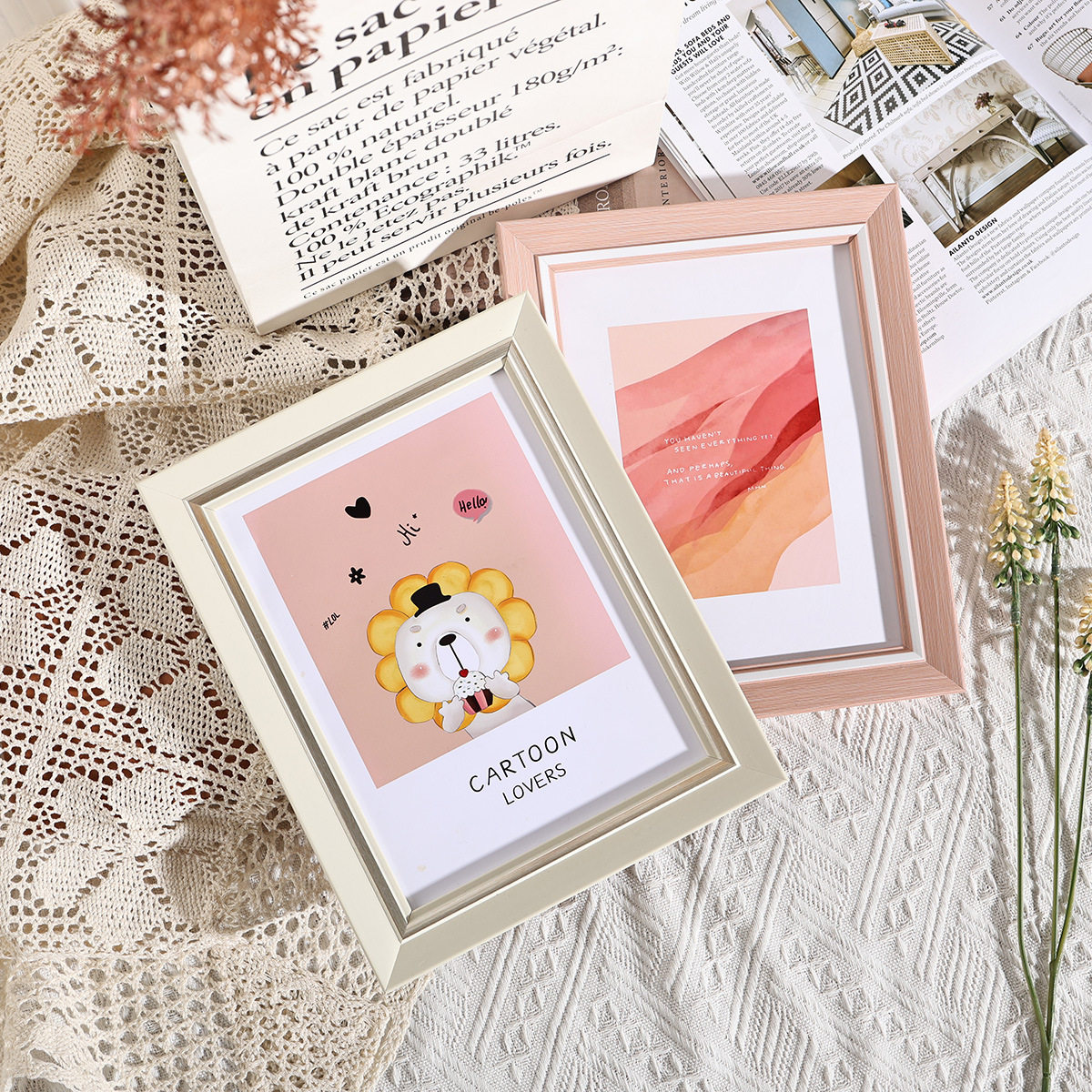 Simple photo frame table photo frame creative ornaments 6 inch 7 10 A4 Wall wedding photo wall mounted picture frame wholesale