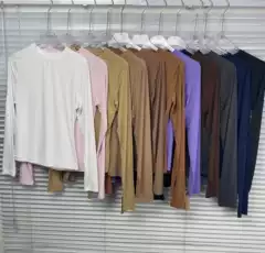 Some New Im*S Valentine's Day New Colors in Stock, Thin Sun Protection Tops, Slim-Fit Long-Sleeve Round-Neck T-Shirts, Long-Sleeve