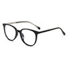 17218 Eyeglass Frame Internet Celebrity Transparent Crystal Texture Eyeglass Frame Imitation Acetate Insertable Leg Tr90 Optical Glasses