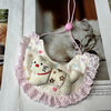 Pet Doll Bib, Pet Accessories Collar, Dog and Cat Clothes, Neck Scarf, Saliva Towel, Lace Scarf, Bib