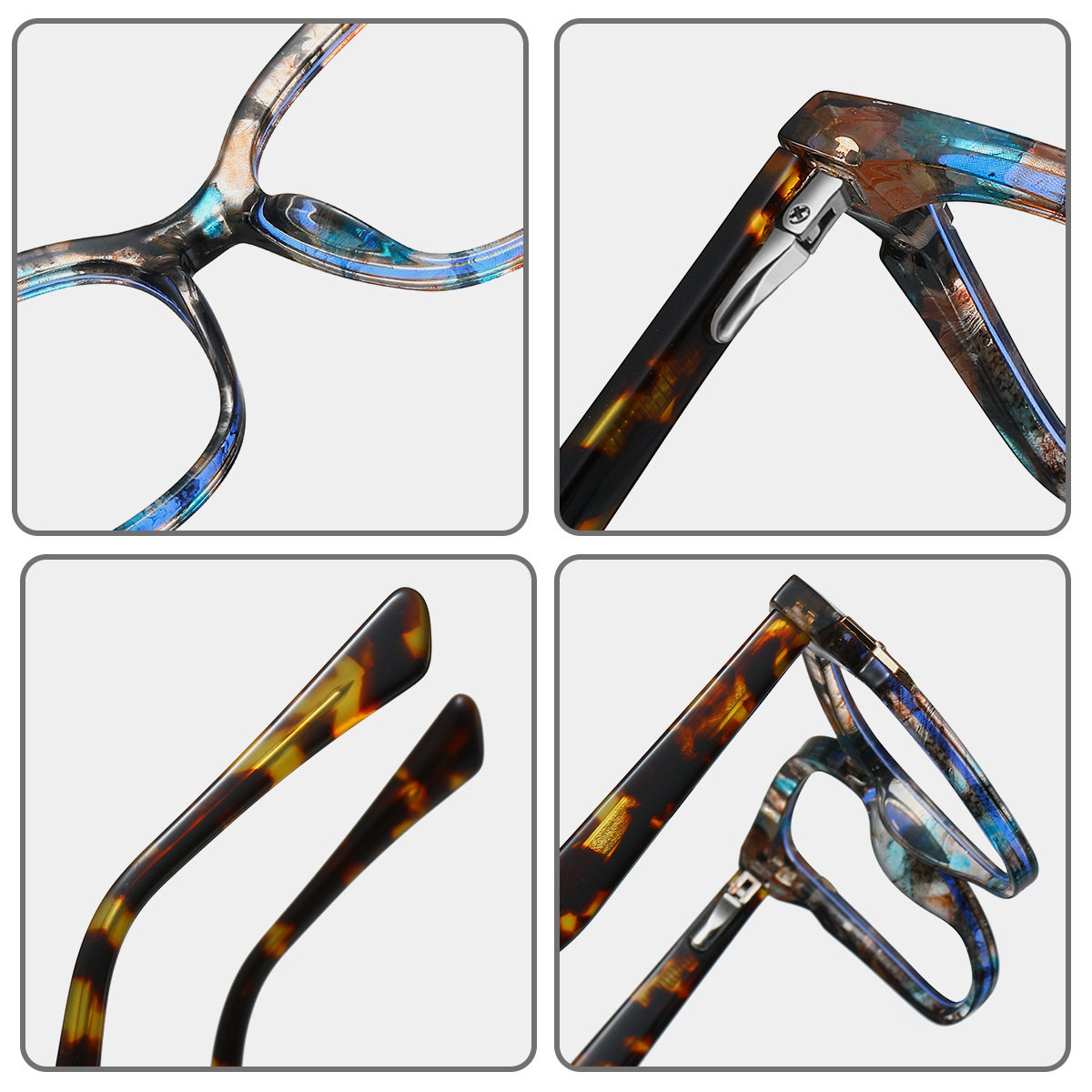 87312 Anti-Blue Light Glasses with Diamond Butterfly Square Frame Cross-Border Best-Selling Tr90 Glasses Frame Ins Trendy Glasses Frame