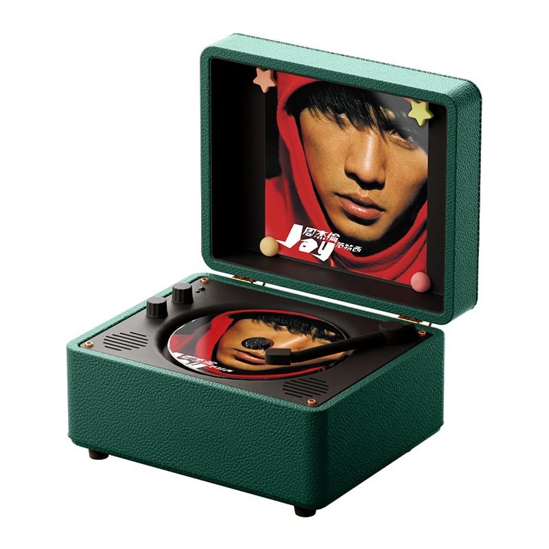 Cross-Border Export Meiling M525I Retro Cd Player Pink Leather Creative Album Cd Bluetooth Audio