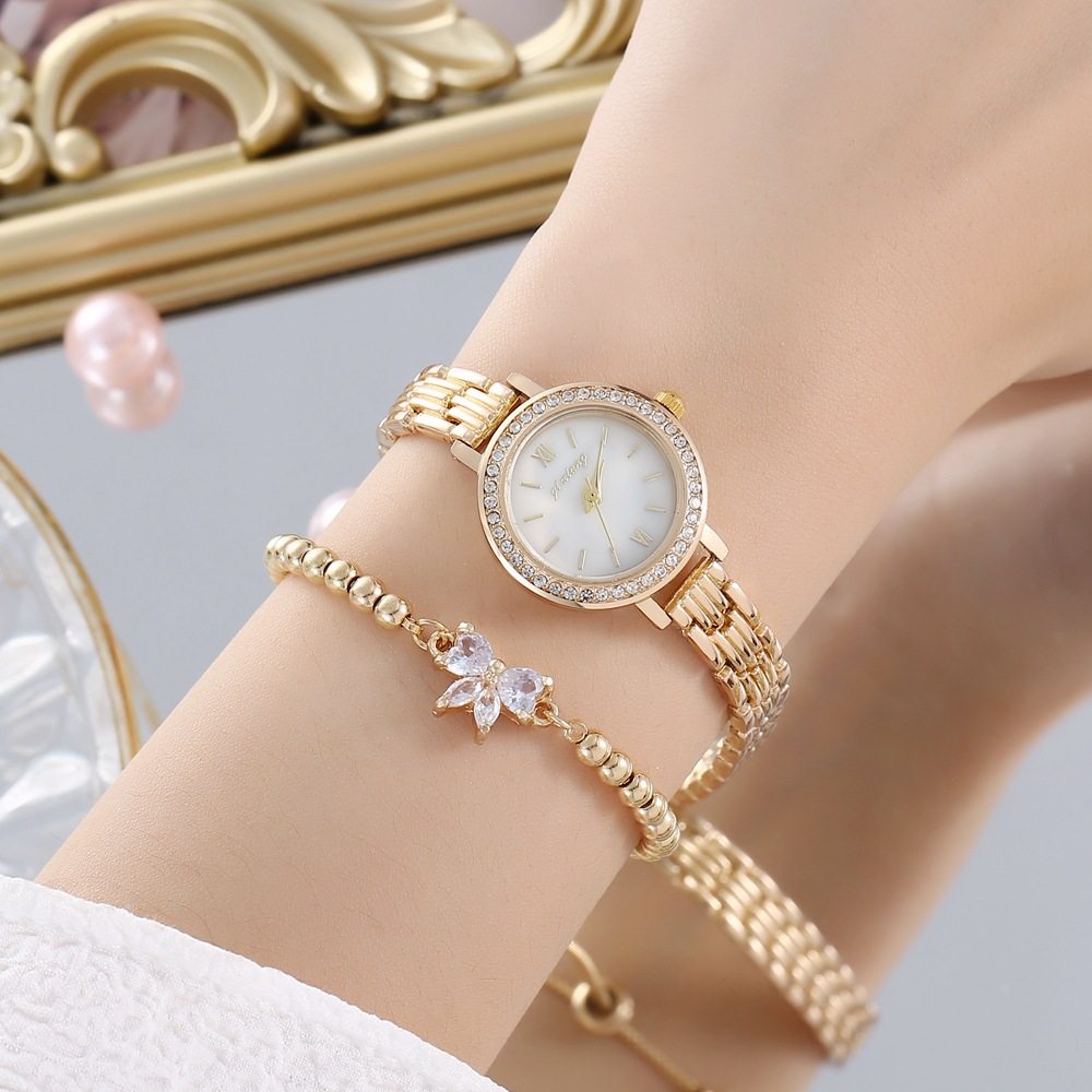 Bracelet Watch Stars Same Style Watch Women's Baby's Sky Star Diamond Small Gold Watch Exquisite Simple Fritillaria Small Dial Women's Watch