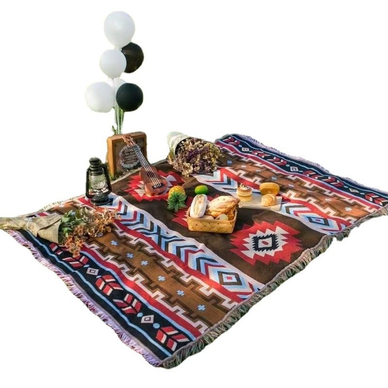 New Outdoor Equipment, Multi-Purpose Ethnic Style Picnic Mat, European Style Camping Blanket, Picnic Beach Blanket