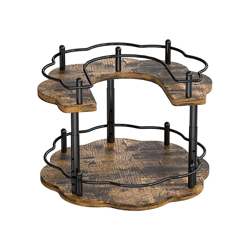 Kitchen Condiment Storage Rack Household Rotatable Condiment Rack Oil Salt Sauce Vinegar Turntable Kitchen Condiment Storage Rack