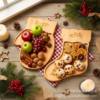 Christmas Wooden Tray Home Party Cheese Board Cake Tray Kidsren's Fruit Plate Candy Decoration Dinner Plate