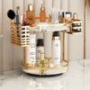 Cosmetics Desktop Storage Rack Accessible Luxury Bathroom Storage Box Multi-layer Dressing Table Storage Rack Free of Installation