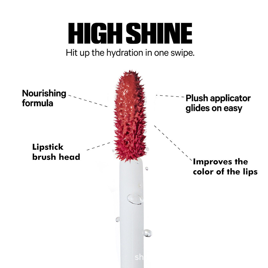 PHOFAY Cross-border Foreign Trade Waterlight Doodle Lip High Gloss Mirror Lip Gloss Moisturizing Pearlescent Fine Flash Lip Glaze