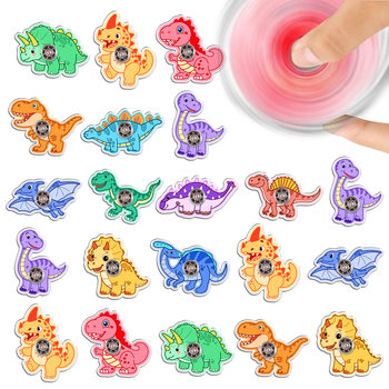 Cross-Border New Acrylic Dinosaur Finger Top Cartoon Animal Top Cute Decompression Gashapon Toy