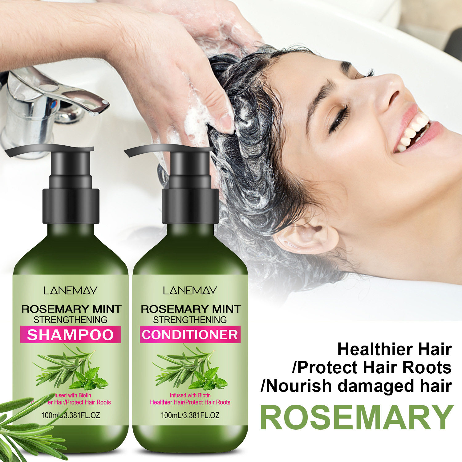 Cross-border Deep Nourishing Hair Shampoo Conditioner Soft Hair Fragrance Nutrition Moisturizing Shampoo
