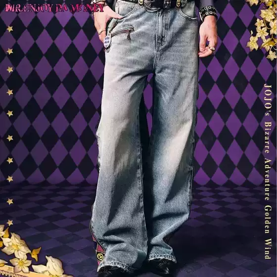 American High Street Graffiti Washed Vintage Ripped Jeans for Men and Women, Retro Loose Fit Versatile Straight Wide-Leg Pants