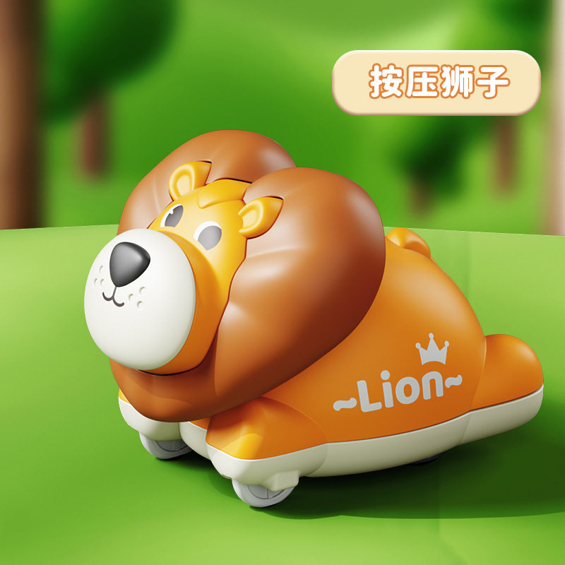 按压玩具车儿童工程车3-6岁动物惯性小飞机夜市摆摊澄海玩具批发