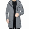 Pierre Cardin Goose Down Hooded Winter Youth Men's Mid-length Thickened Warm Men's Coat Top Goose Down Suit