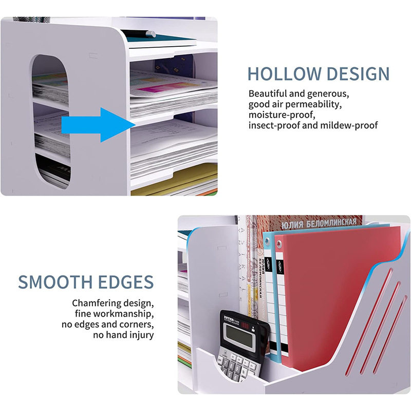 Desktop Storage Rack Office Desk Drawer Organizer Stationery Information Multi-Layer File Rack Storage Cross-Border