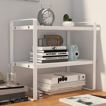Desktop Storage Rack Simple Book Shelf Office Multi-layer Storage Rack on Desk Iron Small Filing Rack Bookcase