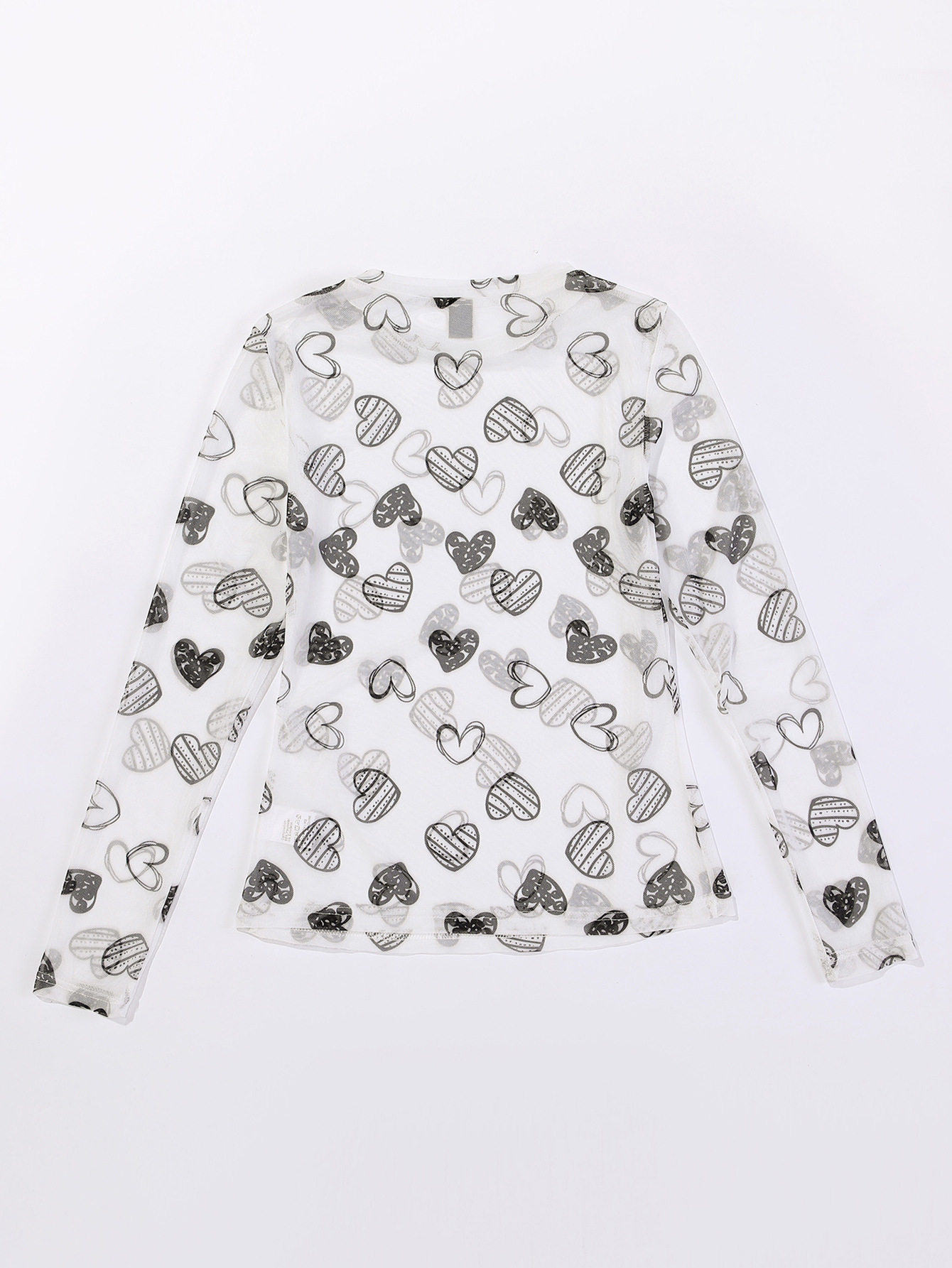 Casual Long Sleeve T Shirt Lightweight Mesh Fabric Versatile Style Trendy Design Perfect for Everyday Wear