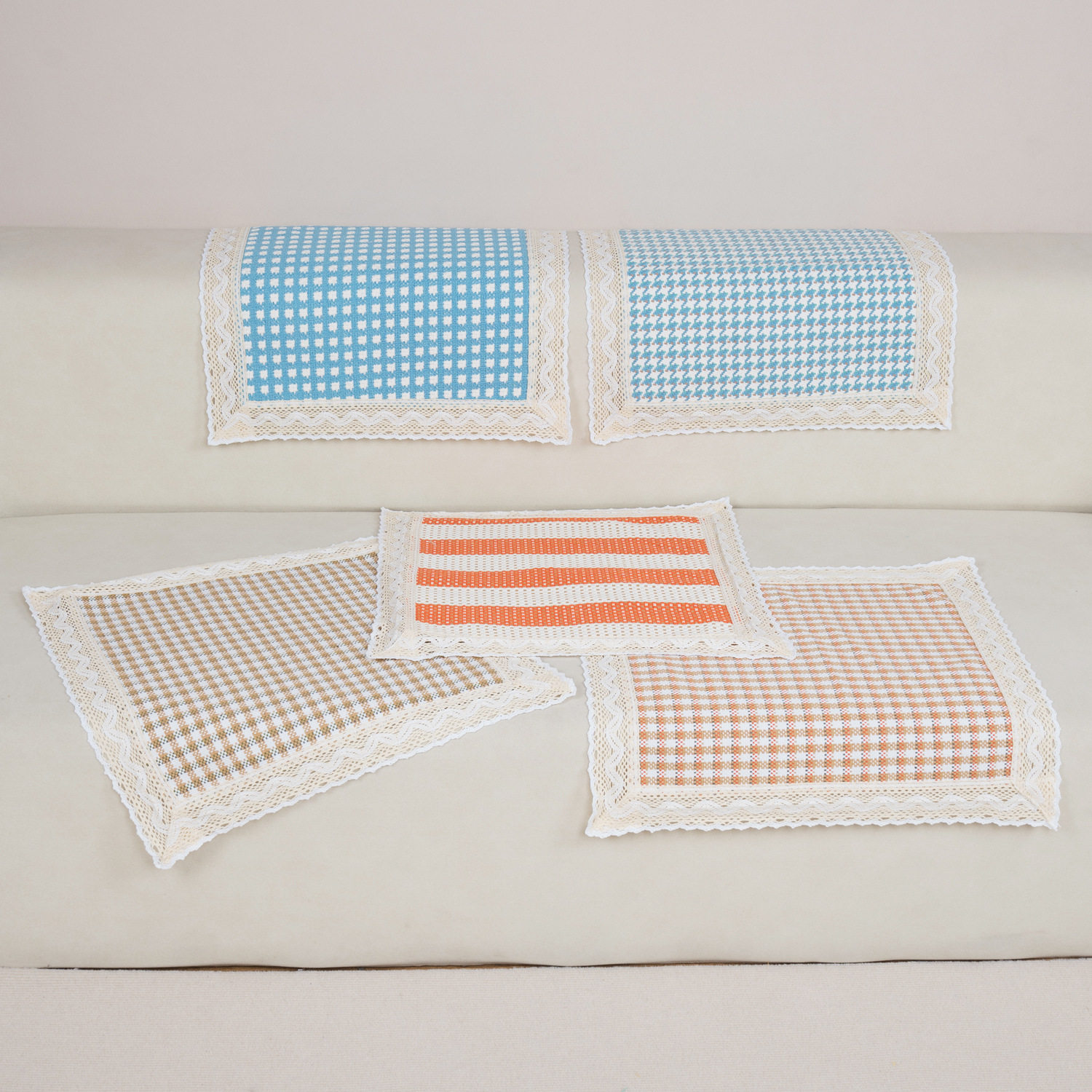 New Jacquard Sofa Cushion Thickened Lace Office Sitting Chair Cushion Non-slip Wear-resistant Bay Window Cushion Old Coarse Cloth Chair Cushion