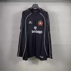 New Paris high version of the B family long-sleeved soccer sportswear LOGO embroidery printing loose men's and women's models T-shirt