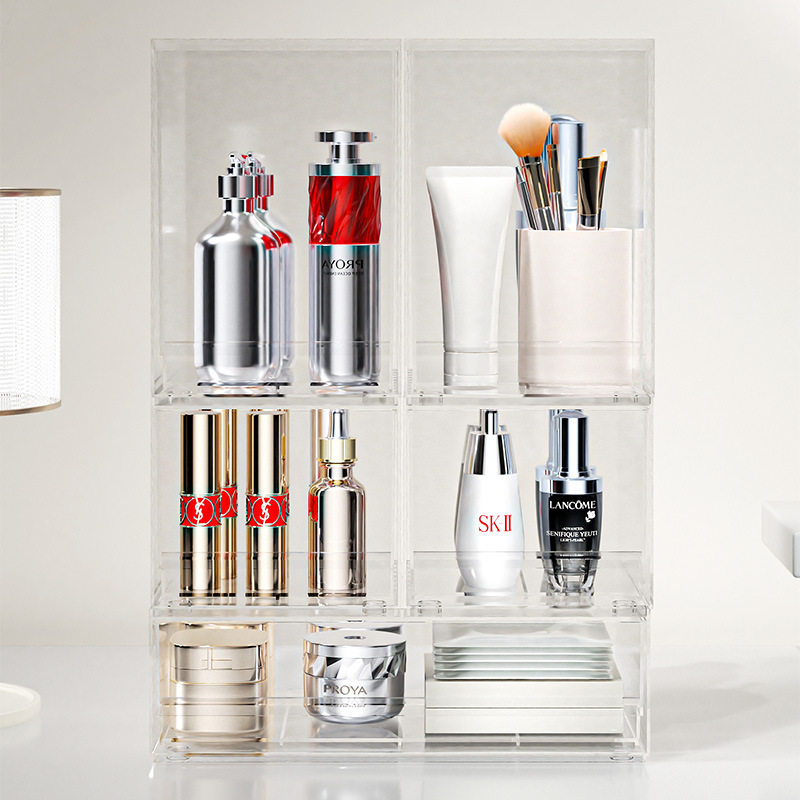 Cosmetic Storage Box Advanced Sense Large Capacity Light Luxury Drawer Desktop Storage Skin Care Rack Storage Box