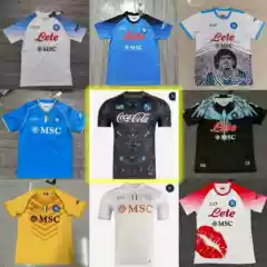 Naples Italy Jersey Thai Version Quality Fan Training Wear Summer Series Football Shirt American Style