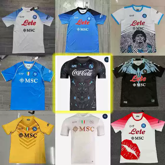Naples Italy Jersey Thai Version Quality Fan Training Wear Summer Series Football Shirt American Style