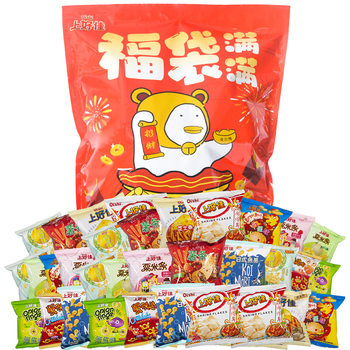 Shanghaojia casual giant snack gift bag children's nostalgic shrimp cheese chips onion ring delivery wholesale
