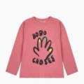 Bc pink palm long sleeve t-shirt