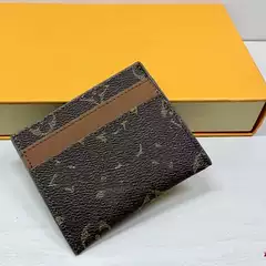 In-Stock Wholesale Trendy Brand Card Holder with Multiple Card Slots, European and American Style Leather Bank Card and Id Card Storage Card Holder