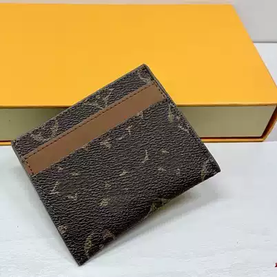 In-Stock Wholesale Trendy Brand Card Holder with Multiple Card Slots, European and American Style Leather Bank Card and Id Card Storage Card Holder