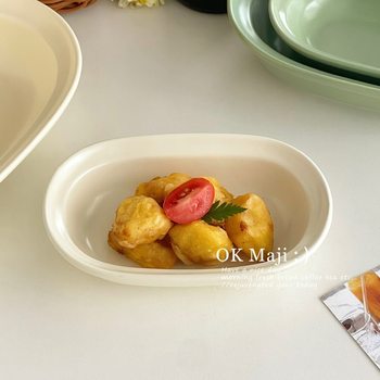 Style Tableware Salad Bowl Air Fryer Baking Bowl Oven Ceramic Steamed Egg Bowl Baked Rice Bowl