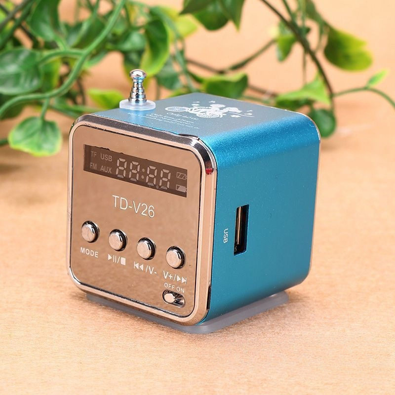 TD-V26 card speaker radio U disk portable mini stereo walkman mp3 mobile phone subwoofer
