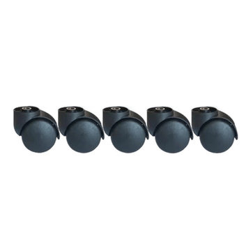 Black Caster Wheels Without Stem for Office Chairs, Swivel Chair Accessories, Computer Chair Casters, Silent Rollers