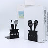 Factory direct supply cross-border iron metal book stand simple kitchen products modeling book by bookends spot wholesale