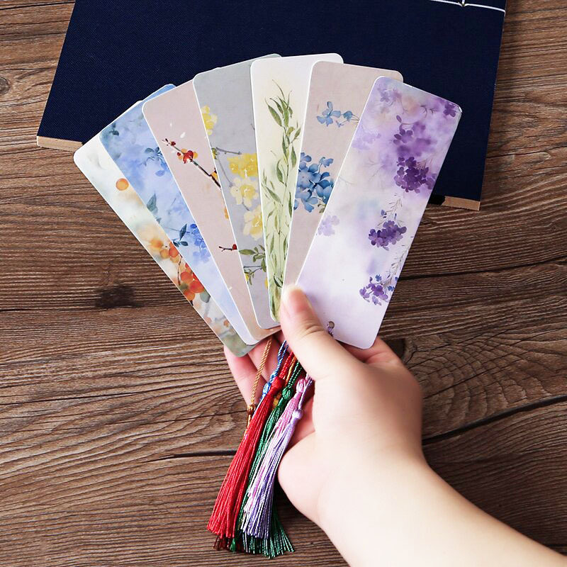Creative Blank Bookmark Student Handmade DIY Homemade Material Package Dried Flower Bookmark Kindergarten Handmade Card