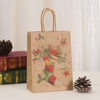 kraft paper bag wholesale simple shopping bag takeaway bag christmas printed tote bag party gift gift bag