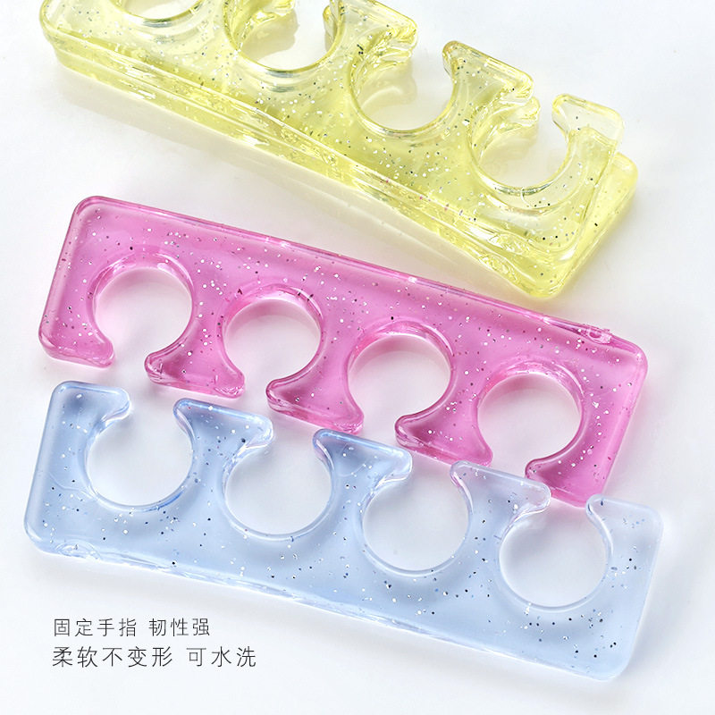 Manicure Silicone Finger Separator Reusable Hand and Foot Isolation Auxiliary Application Nail Polish Glue Separator Manicure Tool