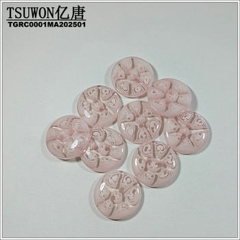 000000 Pink Resin Stick Flower Bread Two-Eye Buttons/Swimsuit Buttons/Resin Buttons/Buttons