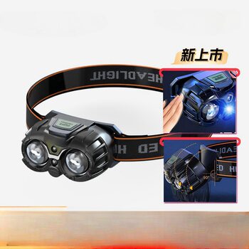 LED Headlamp Built-in Strong Headlamp Outdoor Mini COB Rechargeable Headlamp Multifunctional Induction Headlamp