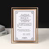 Crystal glass photo frame setting table wholesale business license frame honor certificate photo frame transparent certificate certificate frame