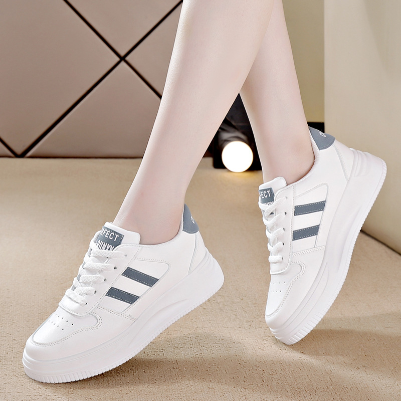 White Shoe Female Student Hundred Take Trend 2022Spring New Shoe Motion Board Shoe Thick End Female Shoe ins  小白鞋女学生百搭潮流2022春季新款休闲鞋运动板鞋子厚底女鞋ins White Shoe Female Student Hundred Take Trend 2022Spring New Shoe Motion Board Shoe Thick End Female Shoe ins 