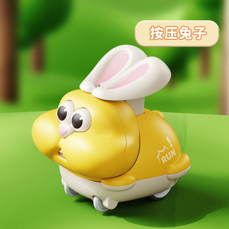 按压玩具车儿童工程车3-6岁动物惯性小飞机夜市摆摊澄海玩具批发