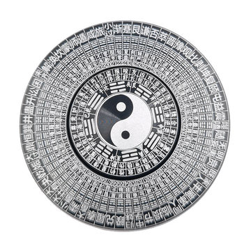 Metal Zhouyi Feng Shui 64 Hexagram Compass Fingertip Gyro Chinese Style Tai Chi Bagua Adult Stress Relief Finger Toy