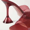 Factory wholesale transparent crystal heel slippers women's summer new amina fashion wine cup heel square toe fashion sandals