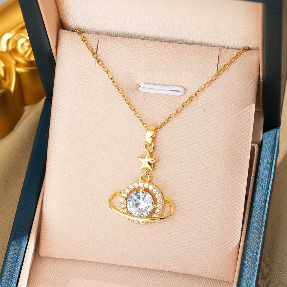 406 プラネット ネックレス - ゴールド