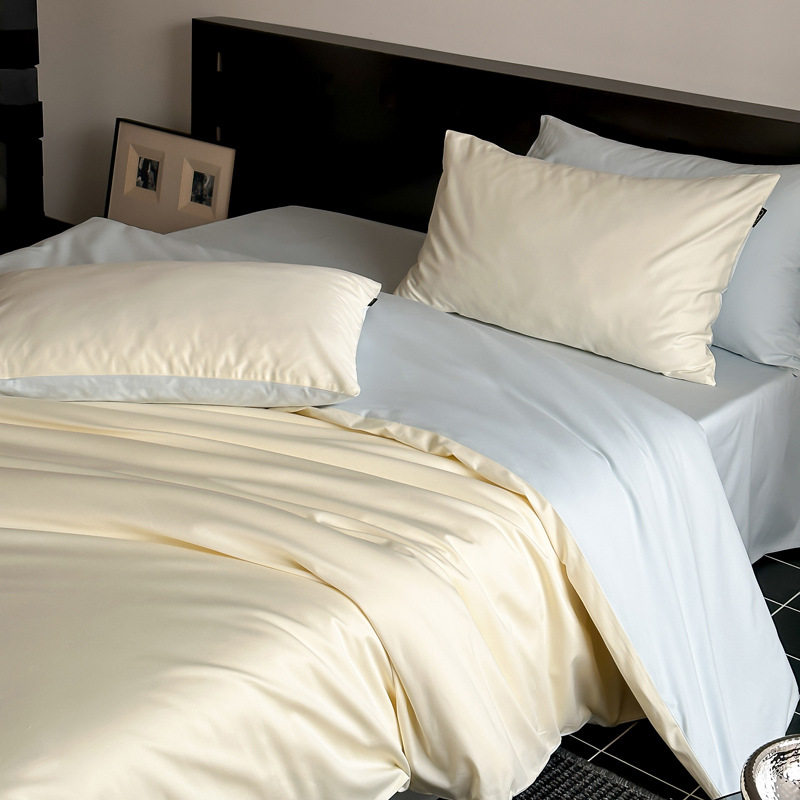 Class a 100 Long-Staple Cotton Four-Piece Set Pure Cotton Duvet Cover All-Cotton Bed Sheet Dormitory Three-Piece Set Fitted Sheet High-Thread-Count Bedding