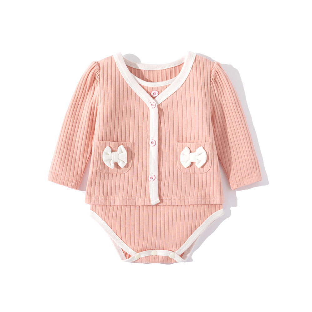 Summer Baby Cardigan Jacket Suit, Fashionable Baby Baggy Clothes, Pure Cotton Baby Super Cute Newborn Jumpsuit