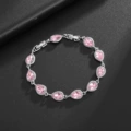 Pink gemstone bracelet