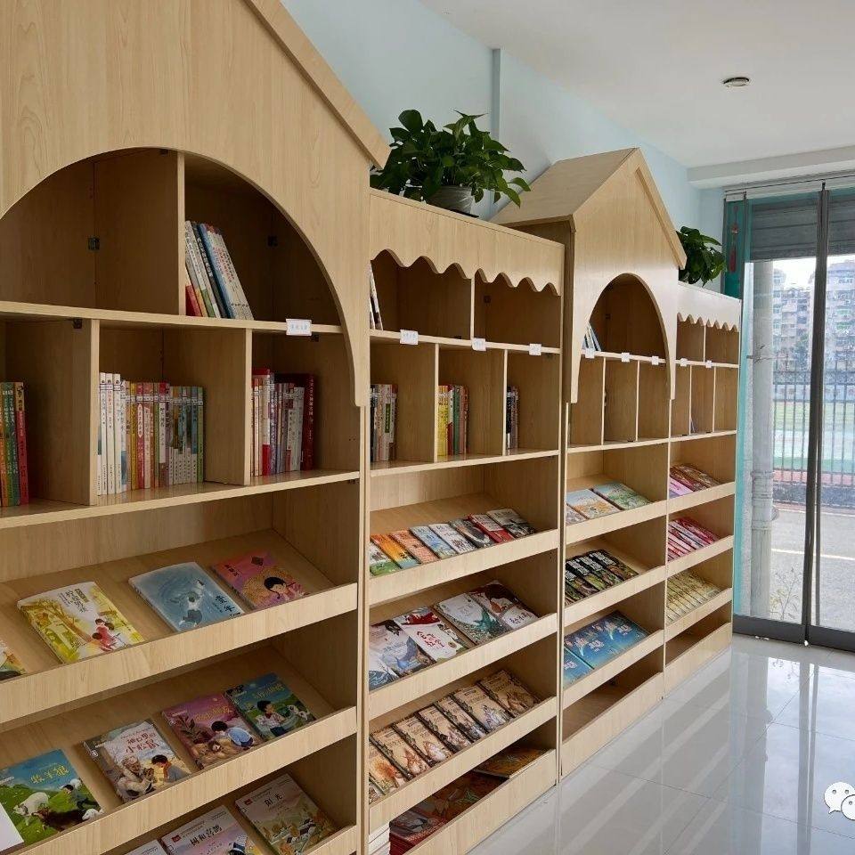 创意木质绘本馆儿童学校幼儿园展示柜书柜图书馆置物架书架展柜